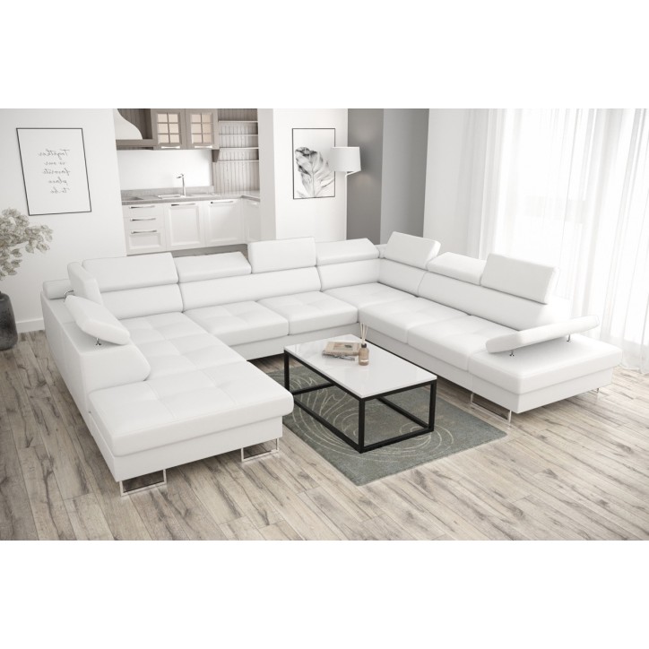 copy of Canapé d'angle reversible ANDRE 202 x 85 cm en plusieurs couleurs