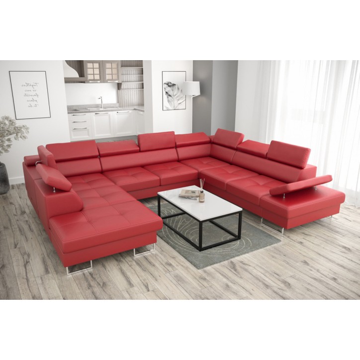 copy of Canapé d'angle reversible convertible ANDRE 202 x 85 cm en plusieurs couleurs
