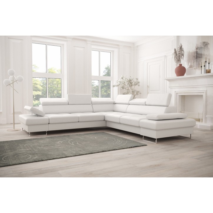copy of Canapé d'angle reversible convertible ANDRE 202 x 85 cm en plusieurs couleurs