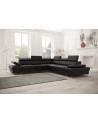Canapé d'angle convertible en cuir GALAXY MAX 280 x 280 cm en plusieurs couleurs
