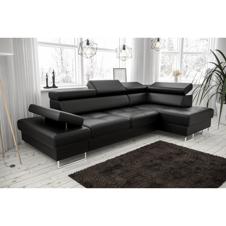copy of Canapé d'angle reversible convertible ANDRE 202 x 85 cm en plusieurs couleurs