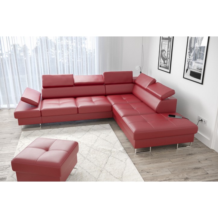 copy of Canapé d'angle reversible convertible ANDRE 202 x 85 cm en plusieurs couleurs