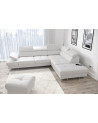 Sofá rinconera convertible de cuero GALAXY 276 x 225 cm en varios colores