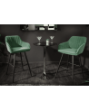Chaise haute TURIN en velours vert émeraude