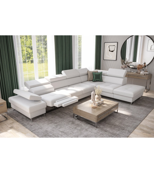 copy of Canapé d'angle reversible ANDRE 202 x 85 cm en plusieurs couleurs