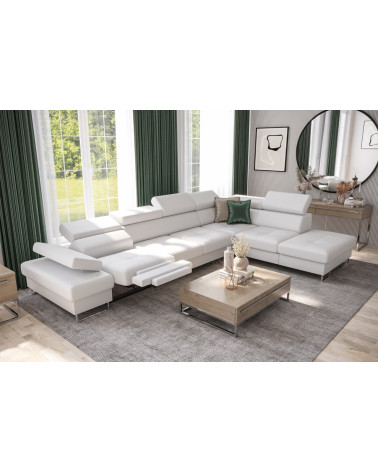 copy of Canapé d'angle reversible convertible ANDRE 202 x 85 cm en plusieurs couleurs