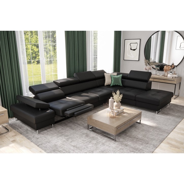 copy of Canapé d'angle reversible convertible ANDRE 202 x 85 cm en plusieurs couleurs