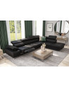 Canapé d'angle convertible en cuir GALAXY RELAX 350 x 225 cm en plusieurs couleurs