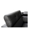 Canapé d'angle convertible en cuir MARGO I 265 × 185 cm en plusieurs couleurs