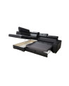Canapé d'angle convertible en cuir MARGO I 265 × 185 cm en plusieurs couleurs