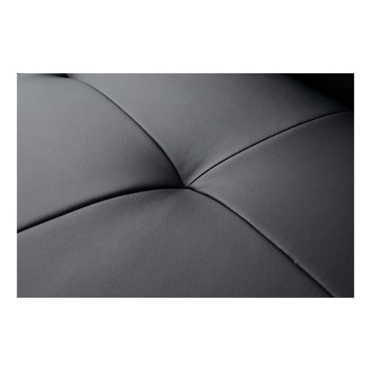 Canapé d'angle convertible en cuir MARGO I 265 × 185 cm en plusieurs couleurs