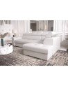 Canapé d'angle convertible en cuir MARGO I 265 × 185 cm en plusieurs couleurs