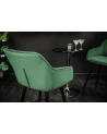 Chaise haute TURIN en velours vert émeraude