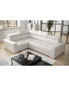 Sofá rinconera convertible de cuero MARGO II 270 × 197 cm en varios colores