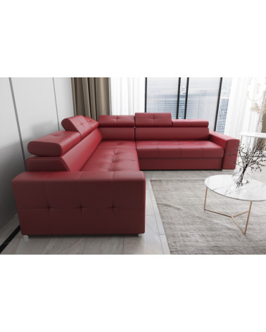 Canapé d'angle convertible ANDRE 202 x 85 cm en plusieurs couleurs