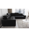 Sofá rinconera convertible de cuero MARGO MAX 265 × 265 cm en varios colores