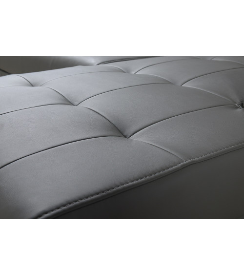 Sofá rinconera convertible de cuero MARGO 160 × 250 cm en varios colores