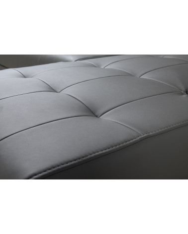 Sofá rinconera convertible de cuero MARGO 160 × 250 cm en varios colores