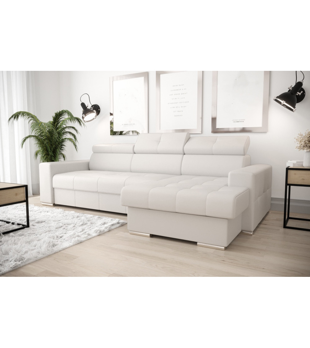 copy of Canapé d'angle reversible convertible ANDRE 202 x 85 cm en plusieurs couleurs