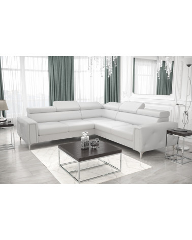 Canapé d'angle convertible ANDRE 202 x 85 cm en plusieurs couleurs