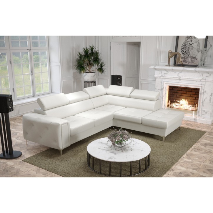 copy of Canapé d'angle reversible convertible ANDRE 202 x 85 cm en plusieurs couleurs