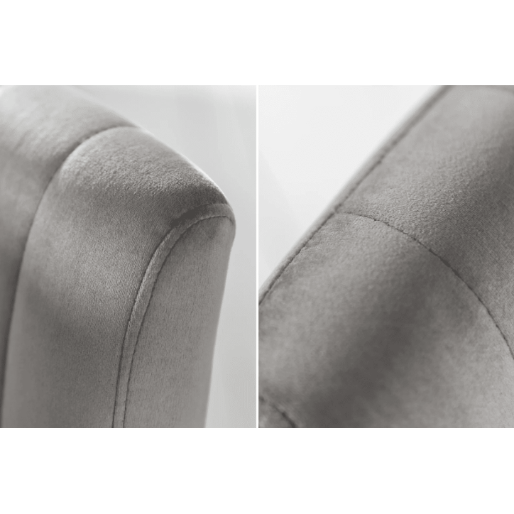 Tabouret de bar PORTLAND 88-109 cm en velours gris