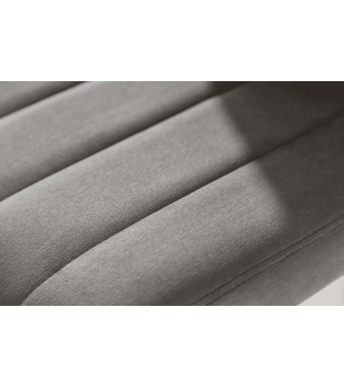 Tabouret de bar PORTLAND 88-109 cm en velours gris