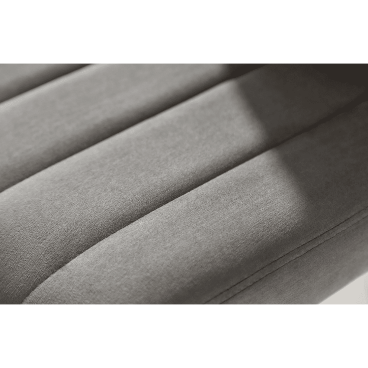 Tabouret de bar PORTLAND 88-109 cm en velours gris