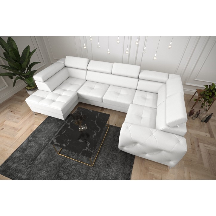 copy of Canapé d'angle reversible convertible ANDRE 202 x 85 cm en plusieurs couleurs