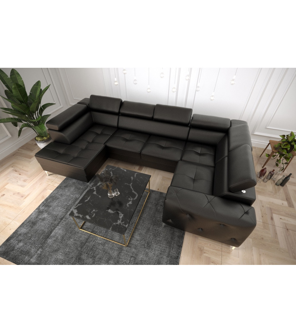 copy of Canapé d'angle reversible convertible ANDRE 202 x 85 cm en plusieurs couleurs
