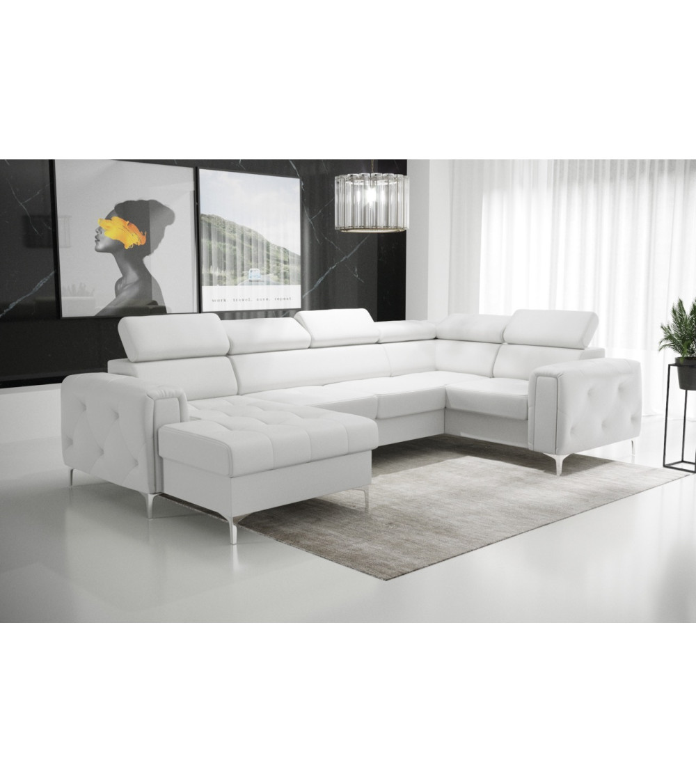 copy of Canapé d'angle reversible ANDRE 202 x 85 cm en plusieurs couleurs