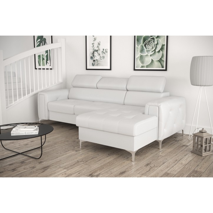 copy of Canapé d'angle reversible ANDRE 202 x 85 cm en plusieurs couleurs