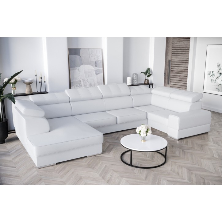 copy of Canapé d'angle reversible ANDRE 202 x 85 cm en plusieurs couleurs