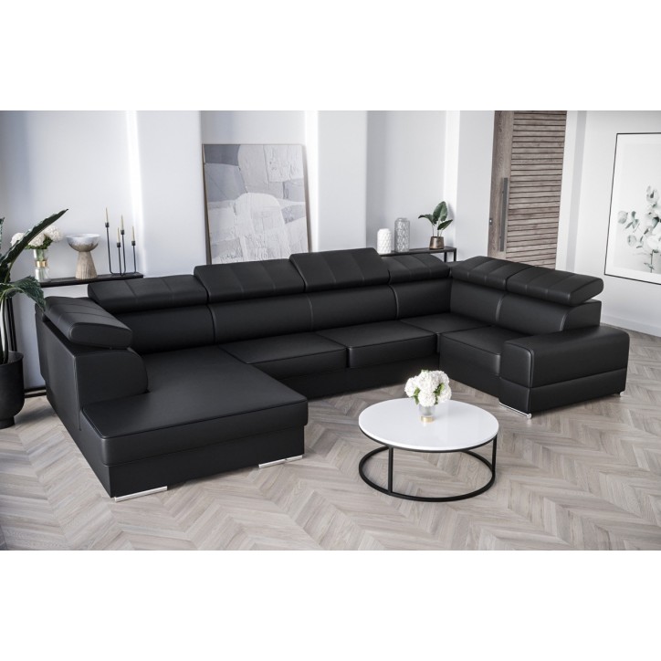 copy of Canapé d'angle reversible convertible ANDRE 202 x 85 cm en plusieurs couleurs