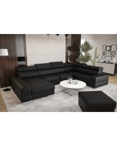 Canapé d'angle convertible ANDRE 202 x 85 cm en plusieurs couleurs