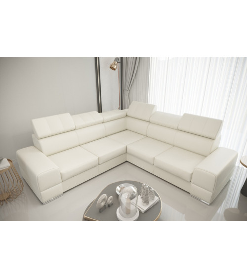 Divano letto angolare in pelle ROYAL MAX 280 x 280 cm in vari colori