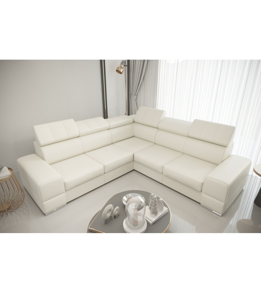 Divano letto angolare in pelle ROYAL MAX 280 x 280 cm in vari colori