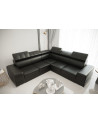 Sofá rinconera convertible de cuero ROYAL MAX 280 x 280 cm en varios colores