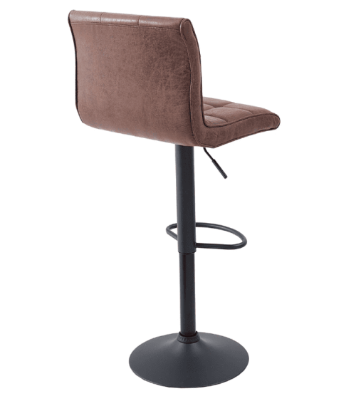 Tabouret de bar MODENA de 95 à 115 cm marron vintage