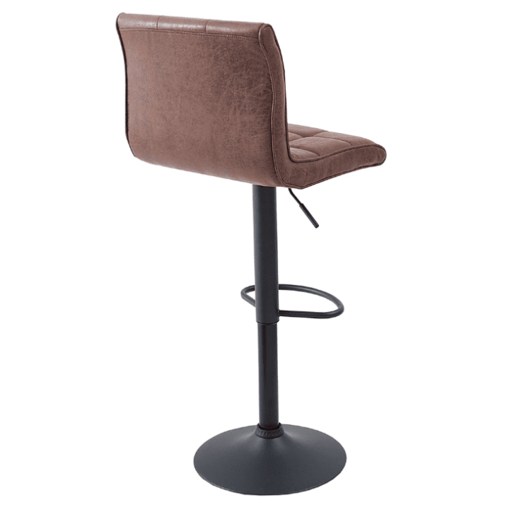 Tabouret de bar MODENA de 95 à 115 cm marron vintage
