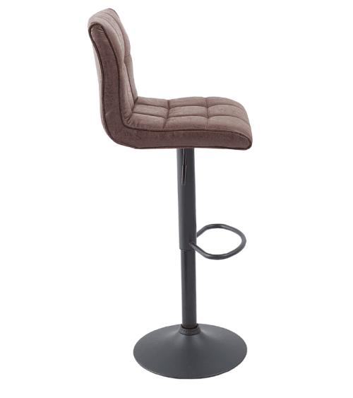 Tabouret de bar MODENA de 95 à 115 cm marron vintage