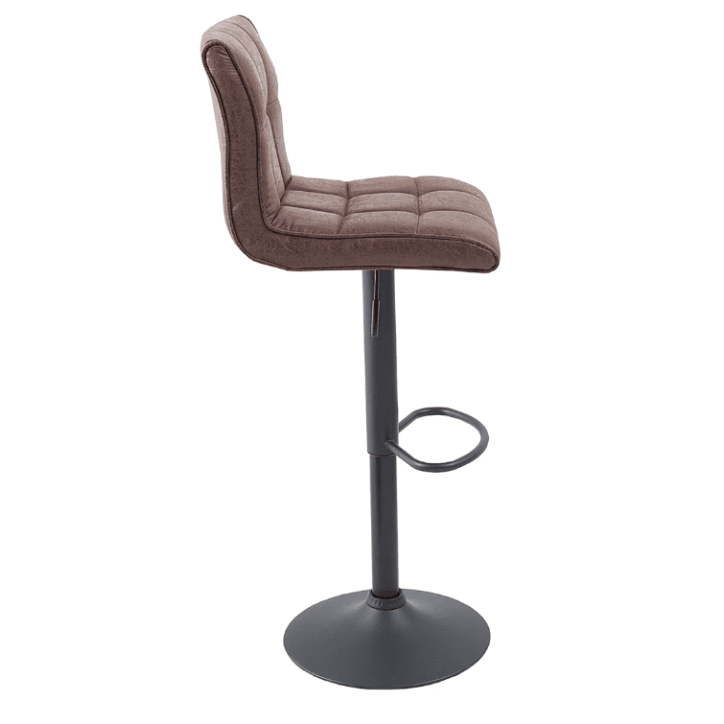 Tabouret de bar MODENA de 95 à 115 cm marron vintage