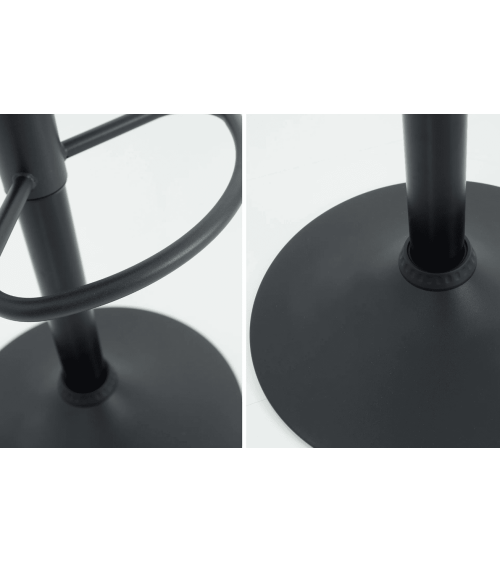 Tabouret de bar MODENA de 95 à 115 cm marron vintage