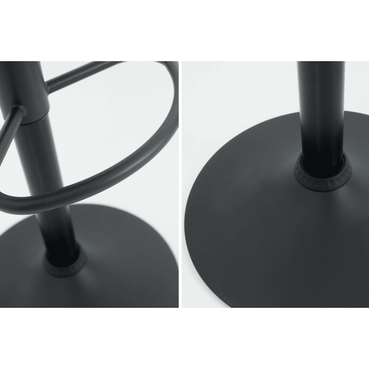 Tabouret de bar MODENA de 95 à 115 cm marron vintage