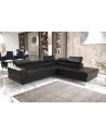 Canapé d'angle convertible en cuir TOSCANIA II 250 x 225 cm en plusieurs couleurs
