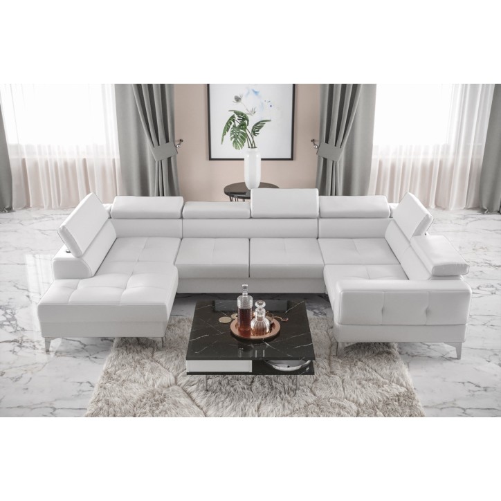 copy of Canapé d'angle reversible convertible ANDRE 202 x 85 cm en plusieurs couleurs