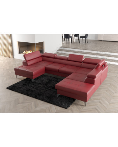 Canapé d'angle convertible ANDRE 202 x 85 cm en plusieurs couleurs