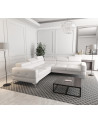 Canapé d'angle convertible en cuir TOSCANIA MAX 250 x 250 cm en plusieurs couleurs