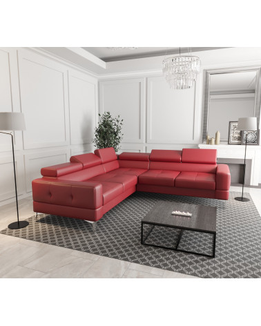 Canapé d'angle convertible ANDRE 202 x 85 cm en plusieurs couleurs