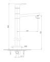 Colonne baignoire LUNA chrome